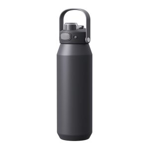 bpa free custom reusable stainless steel vacuum insulated sports hot and cold water flask sipper bottle with handle