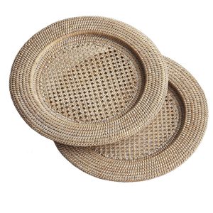 Cheap Price Whole Sale Eco-friendly Rattan Charger Plate Must-have Kitchen Accessories Hand Woven in Vietnam